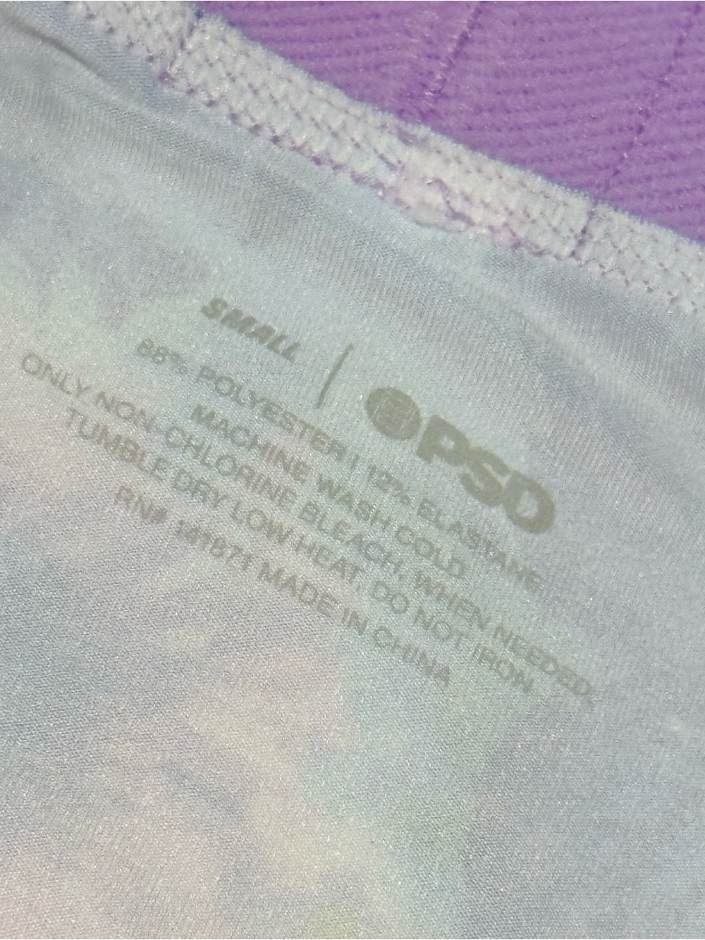PSD /// Women's Garden Glitch Lavender Floral Soft Boy Shorts - Size Small - Picture 5 of 5